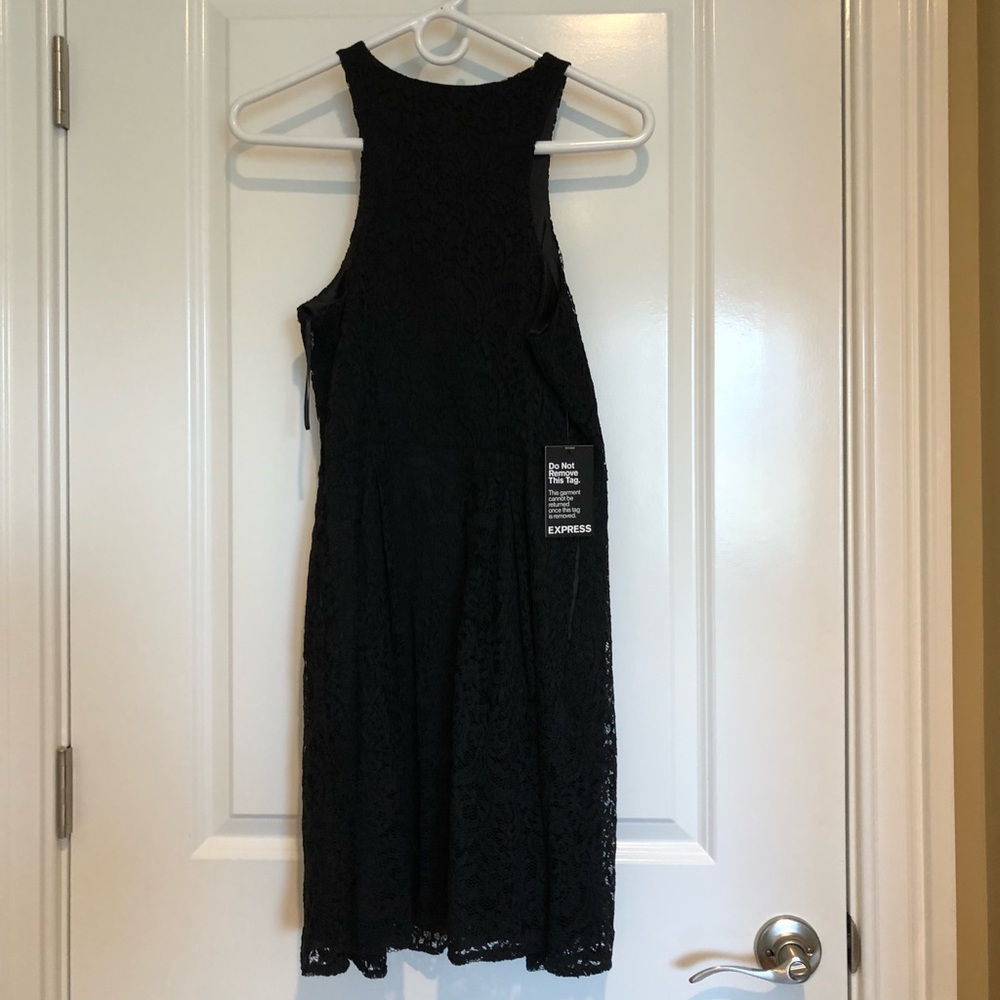 Black lace dress